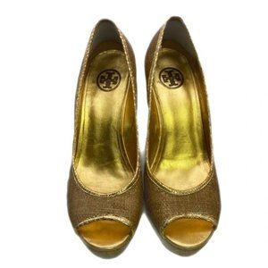 Tory Burch Gold Shoes